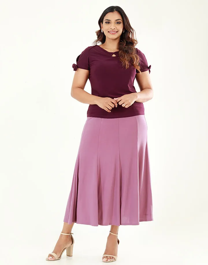 10 Piece Flared Maxi Skirt