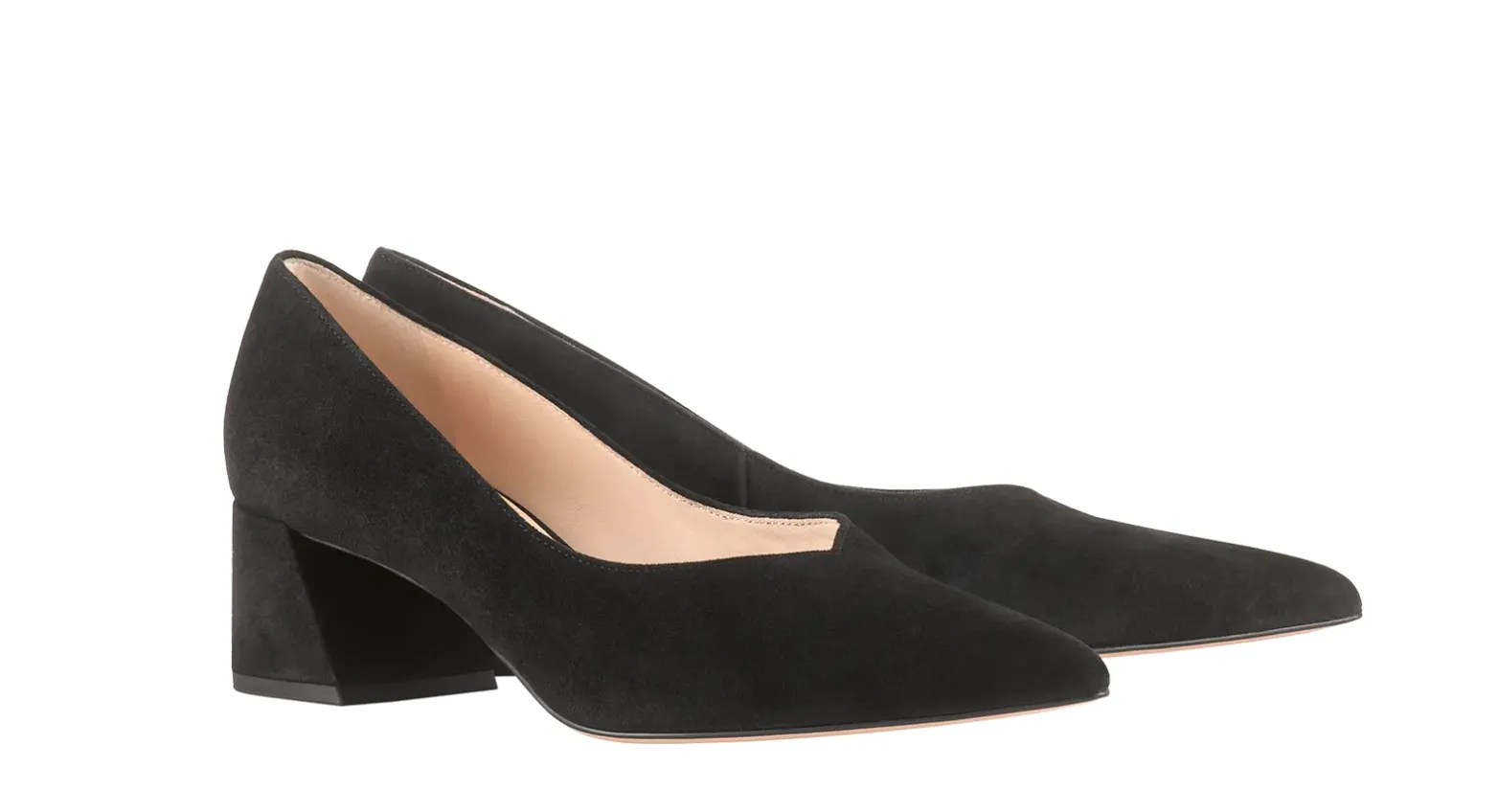 104502 Kim Black Suede Pump