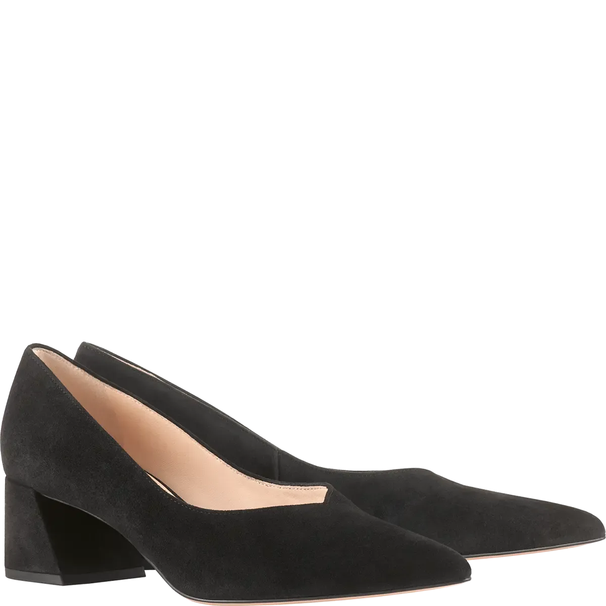 104502 Kim Black Suede Pump