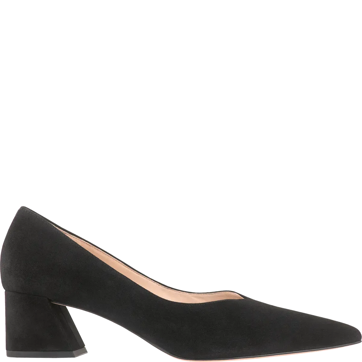 104502 Kim Black Suede Pump