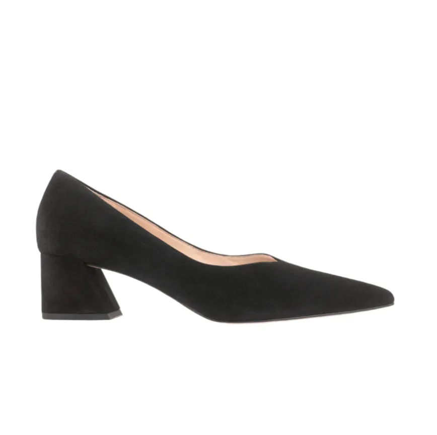 104502 Kim Black Suede Pump