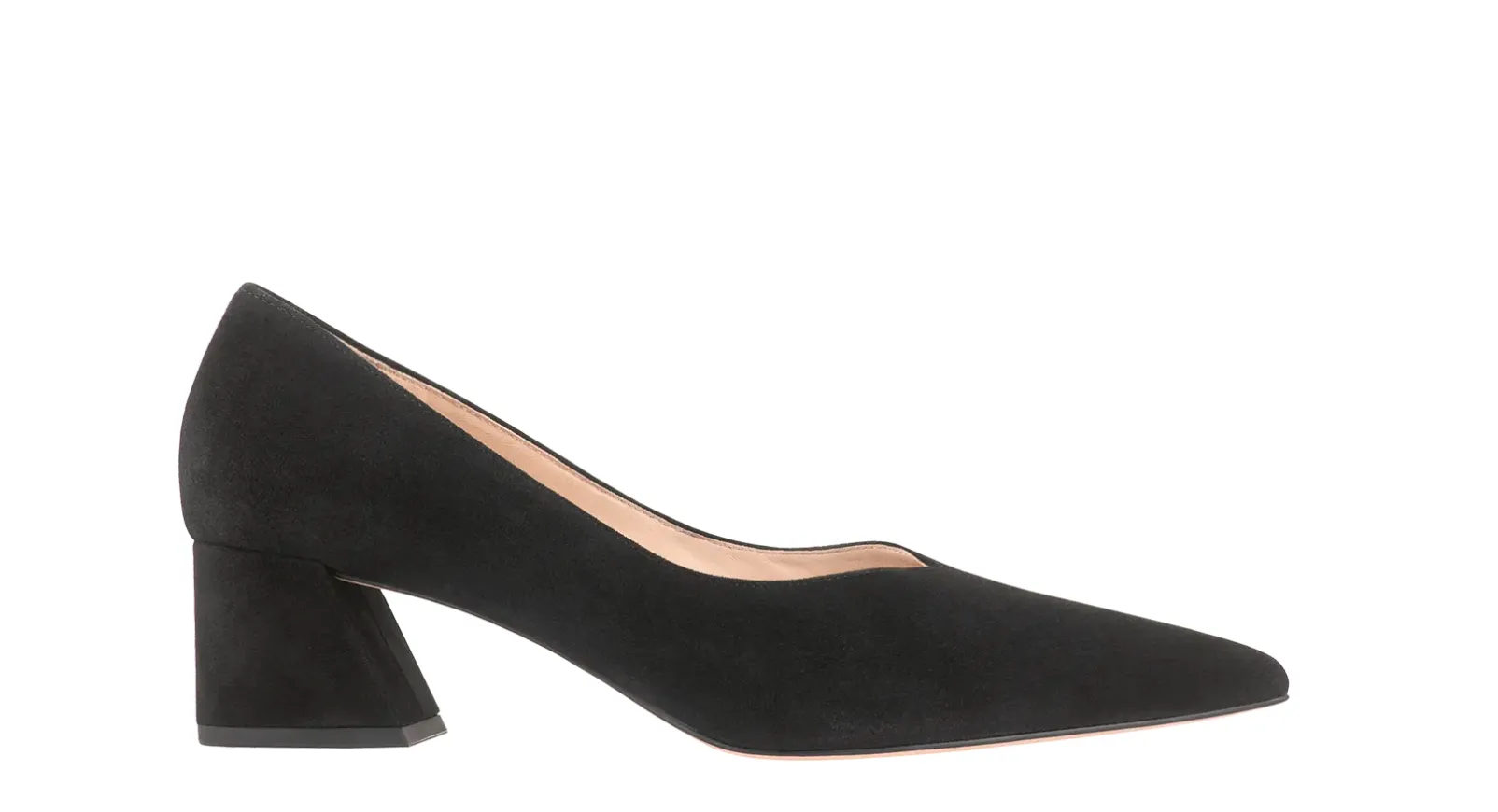 104502 Kim Black Suede Pump