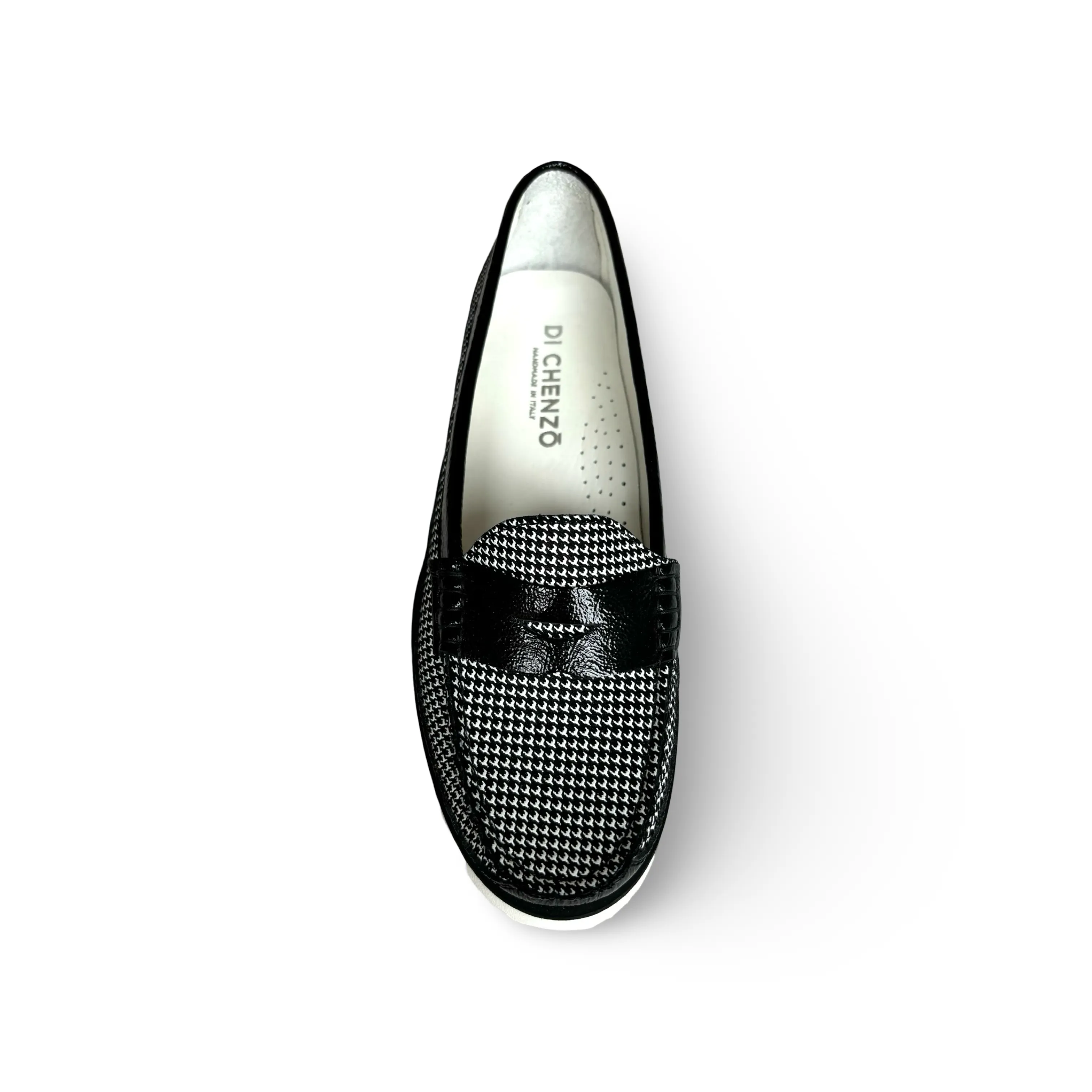 1451 Black/White Houndstooth Loafer