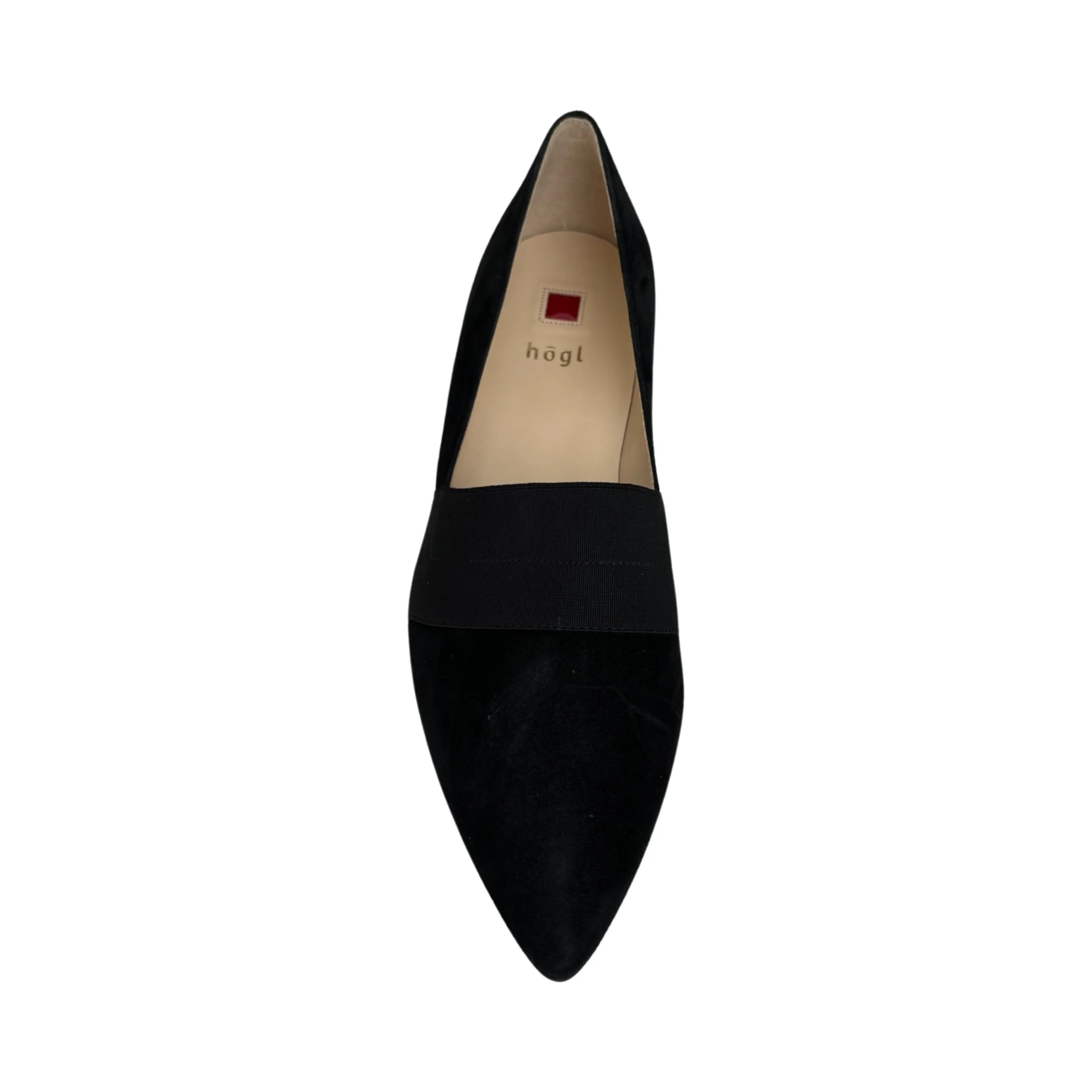 172042 Black Suede Flat