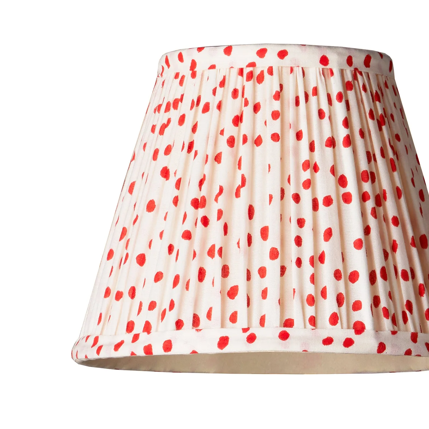 18cm pendant shade in orange dotty