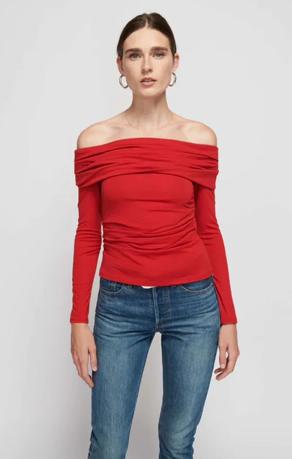 Abana Draped Off The Shoulder Top