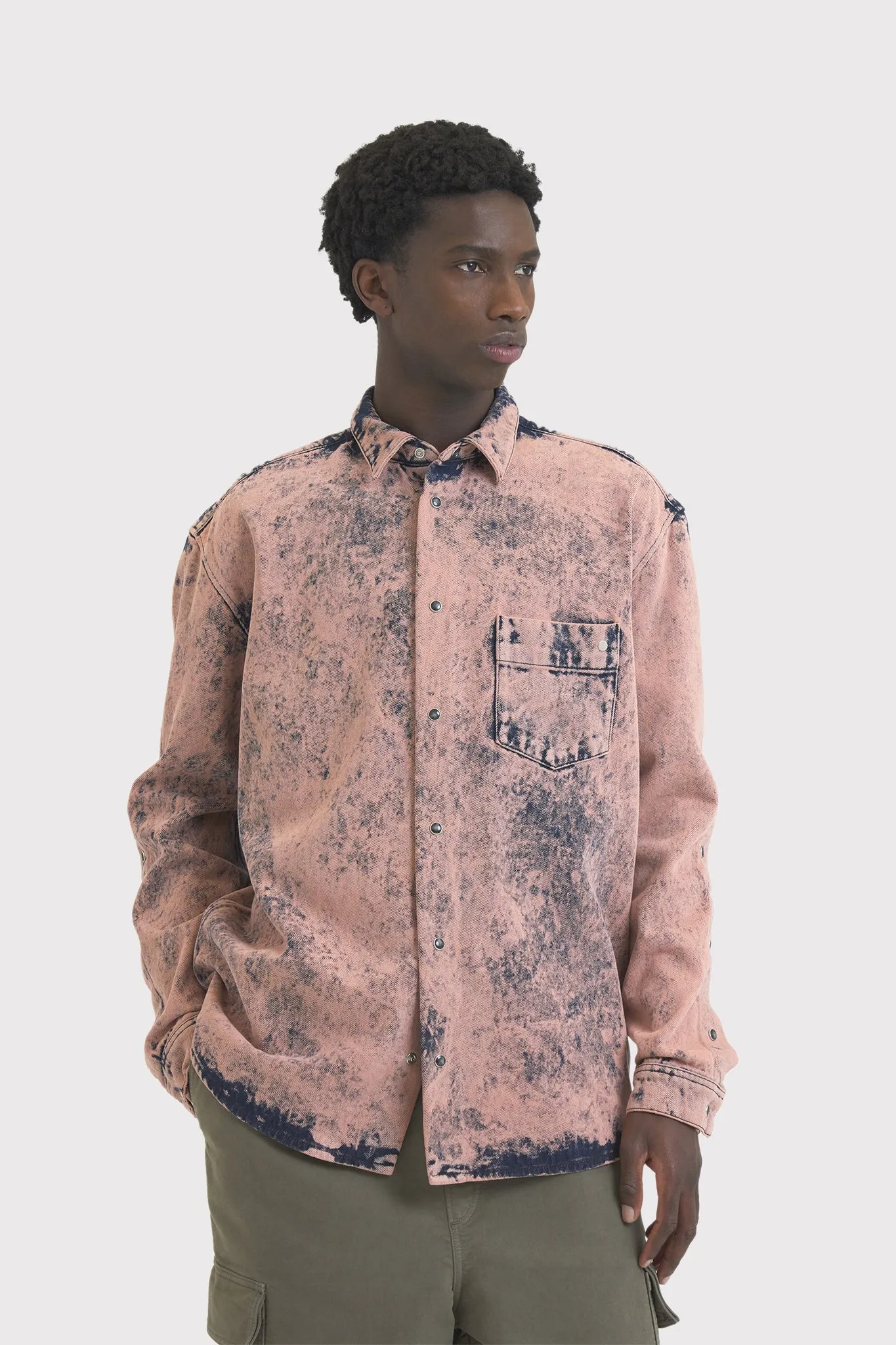 ADDRESS DENIM OVERDYED PINK