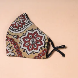 Ajrakh Block Printed Cotton 3 Layer Snug Fit Face Cover