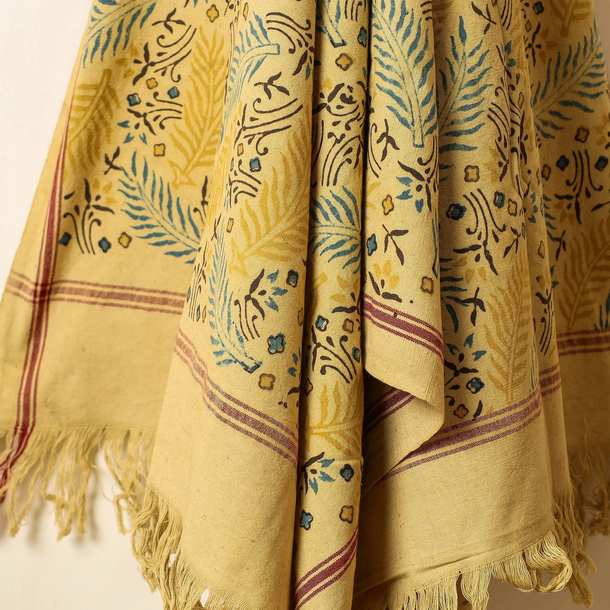 Ajrakh Block Printed Handloom Cotton Towel