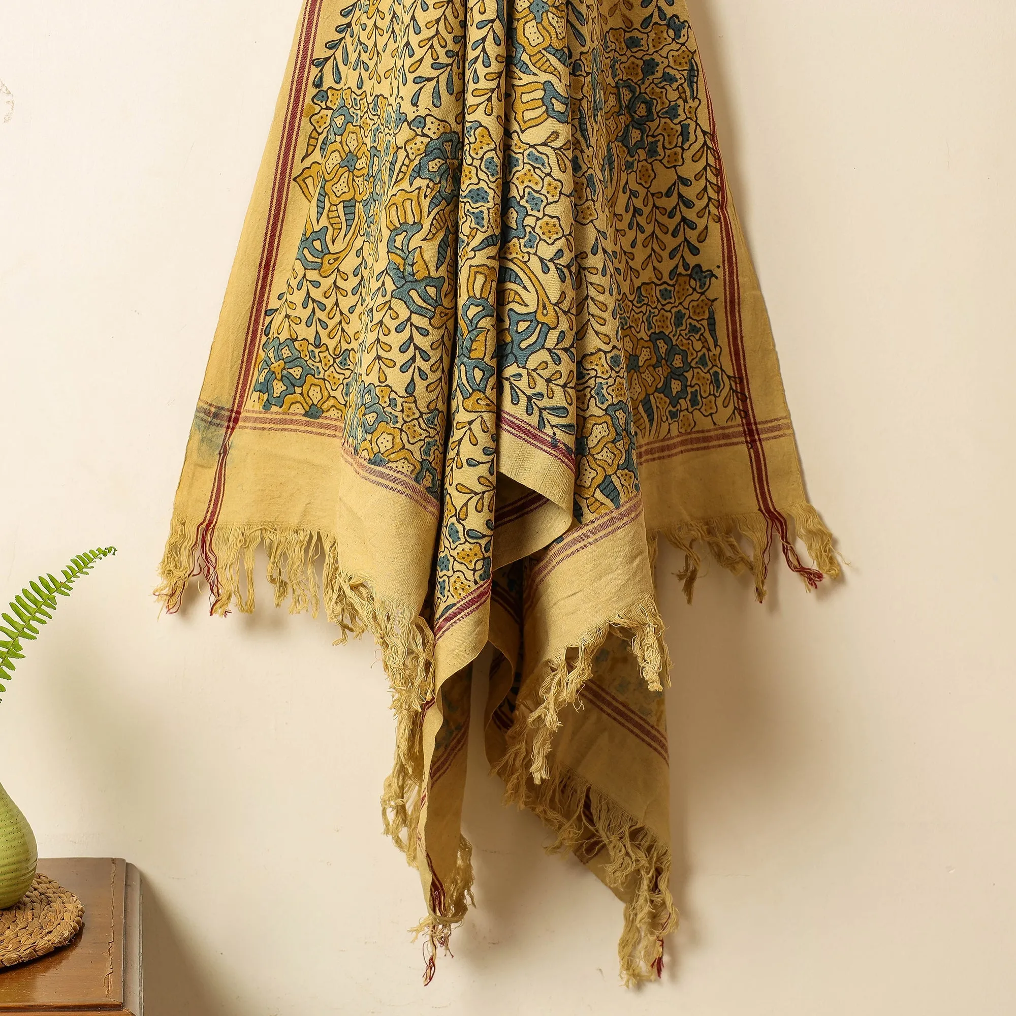 Ajrakh Block Printed Handloom Cotton Towel