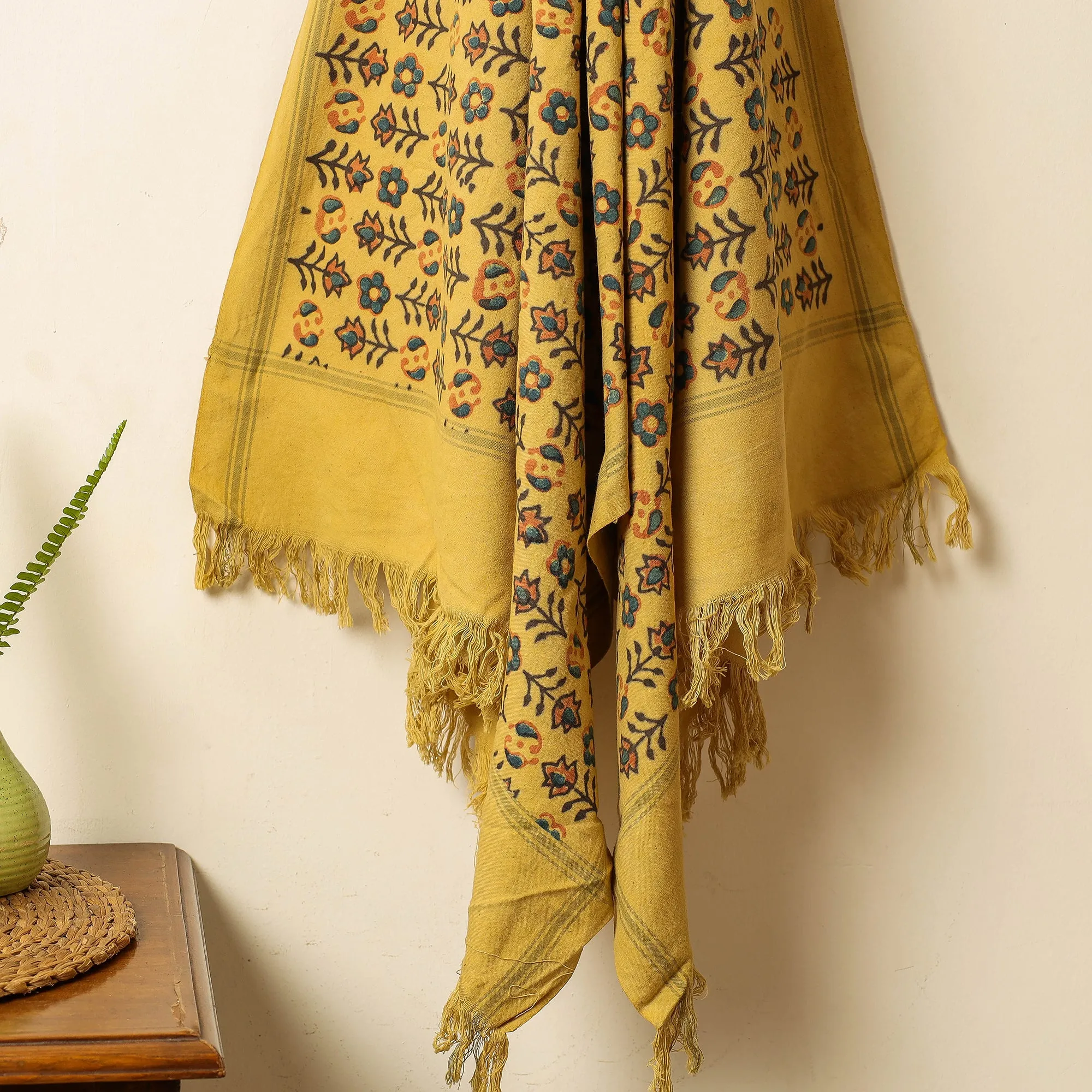 Ajrakh Block Printed Handloom Cotton Towel