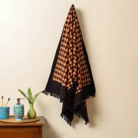 Ajrakh Block Printed Handloom Cotton Towel