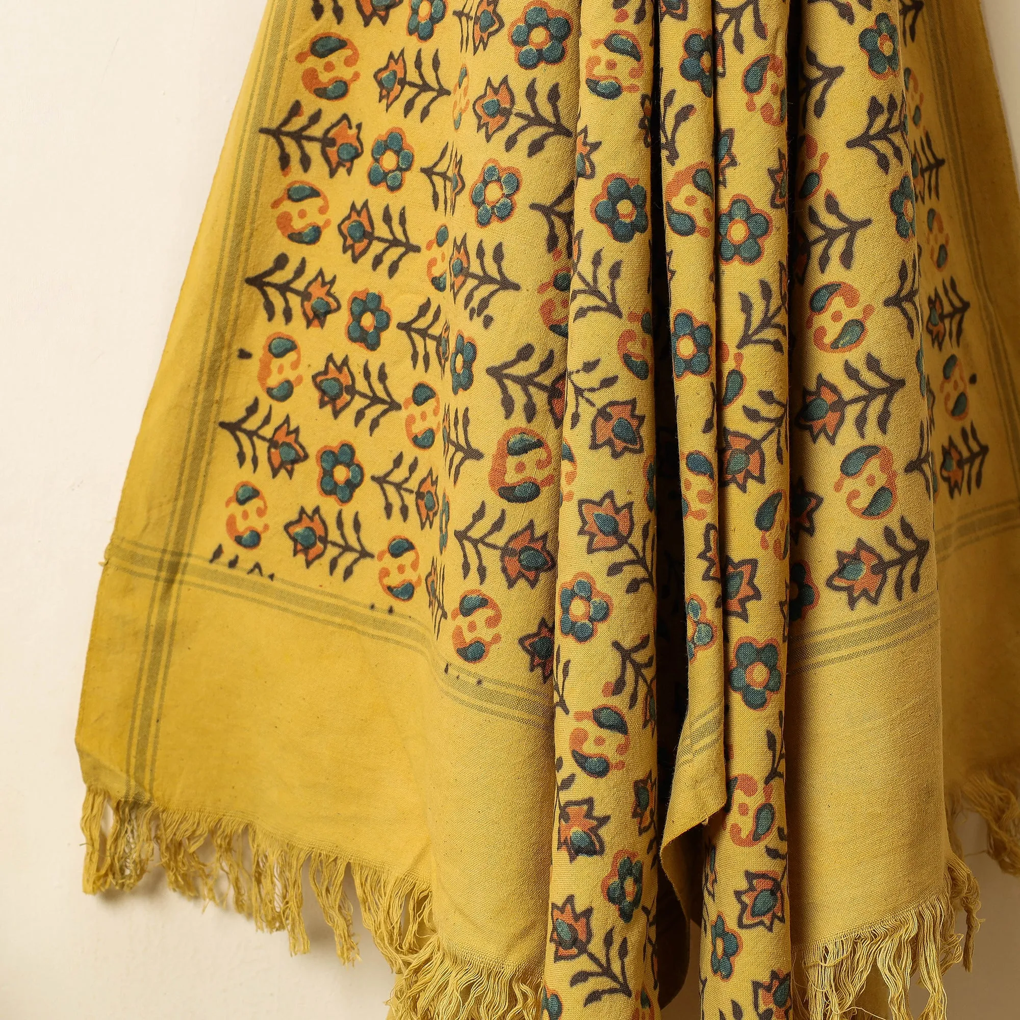 Ajrakh Block Printed Handloom Cotton Towel