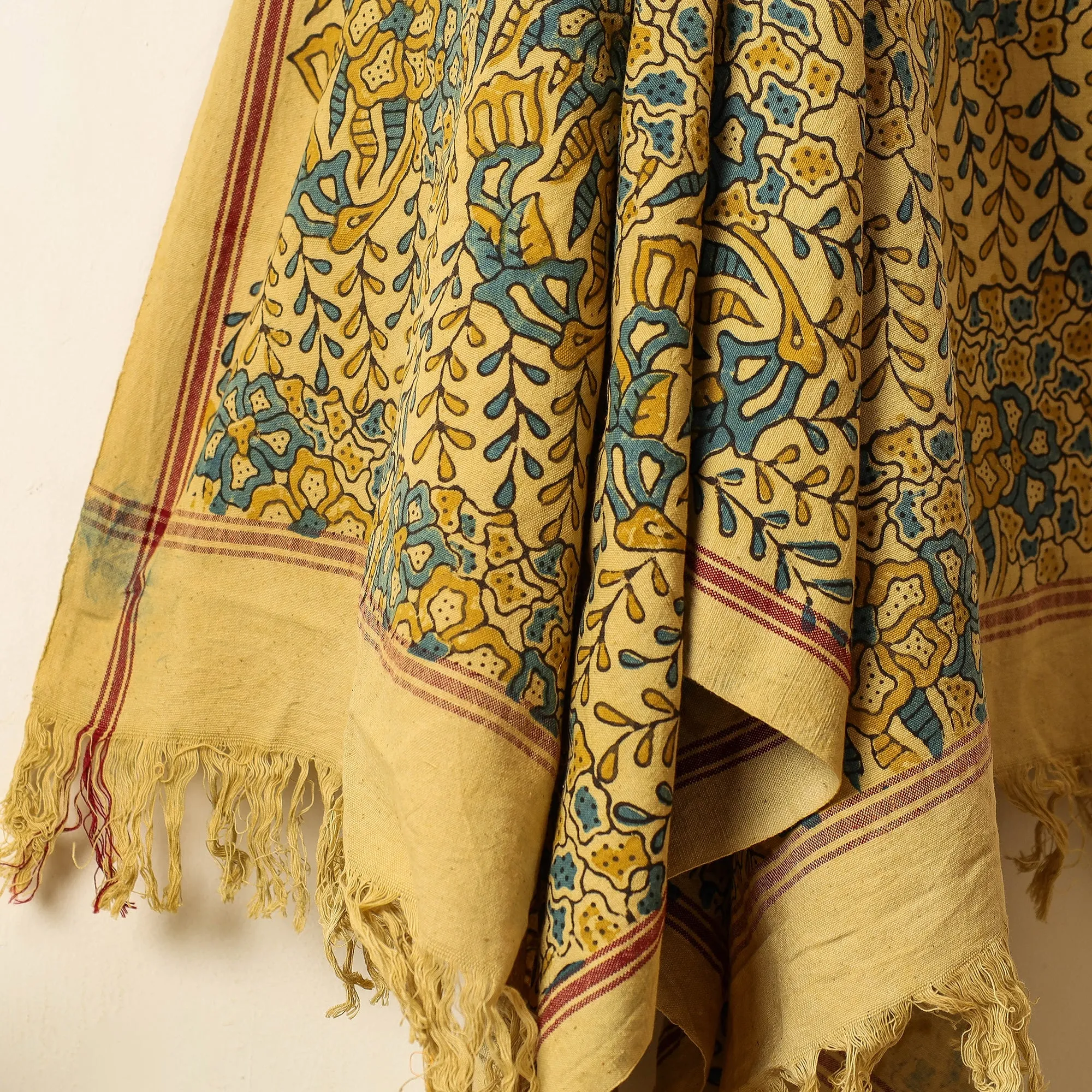 Ajrakh Block Printed Handloom Cotton Towel