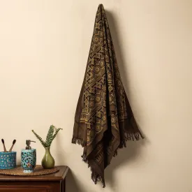 Ajrakh Block Printed Handloom Cotton Towel