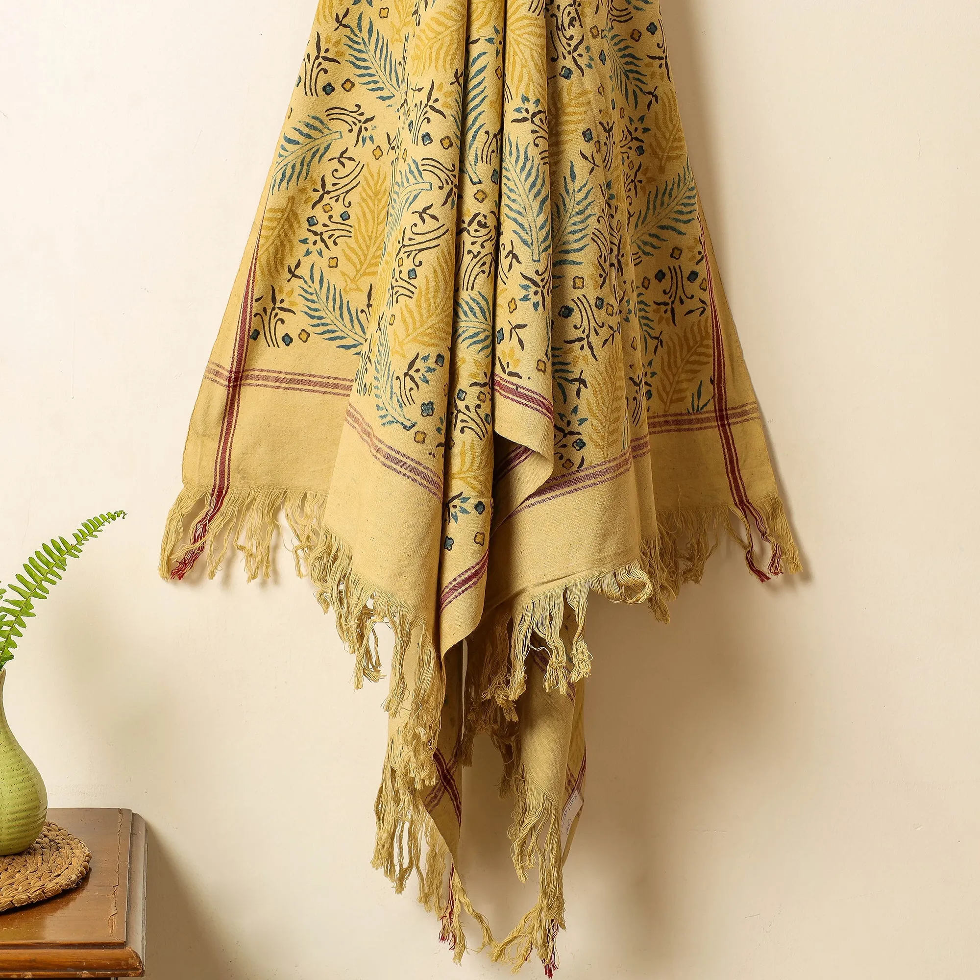 Ajrakh Block Printed Handloom Cotton Towel