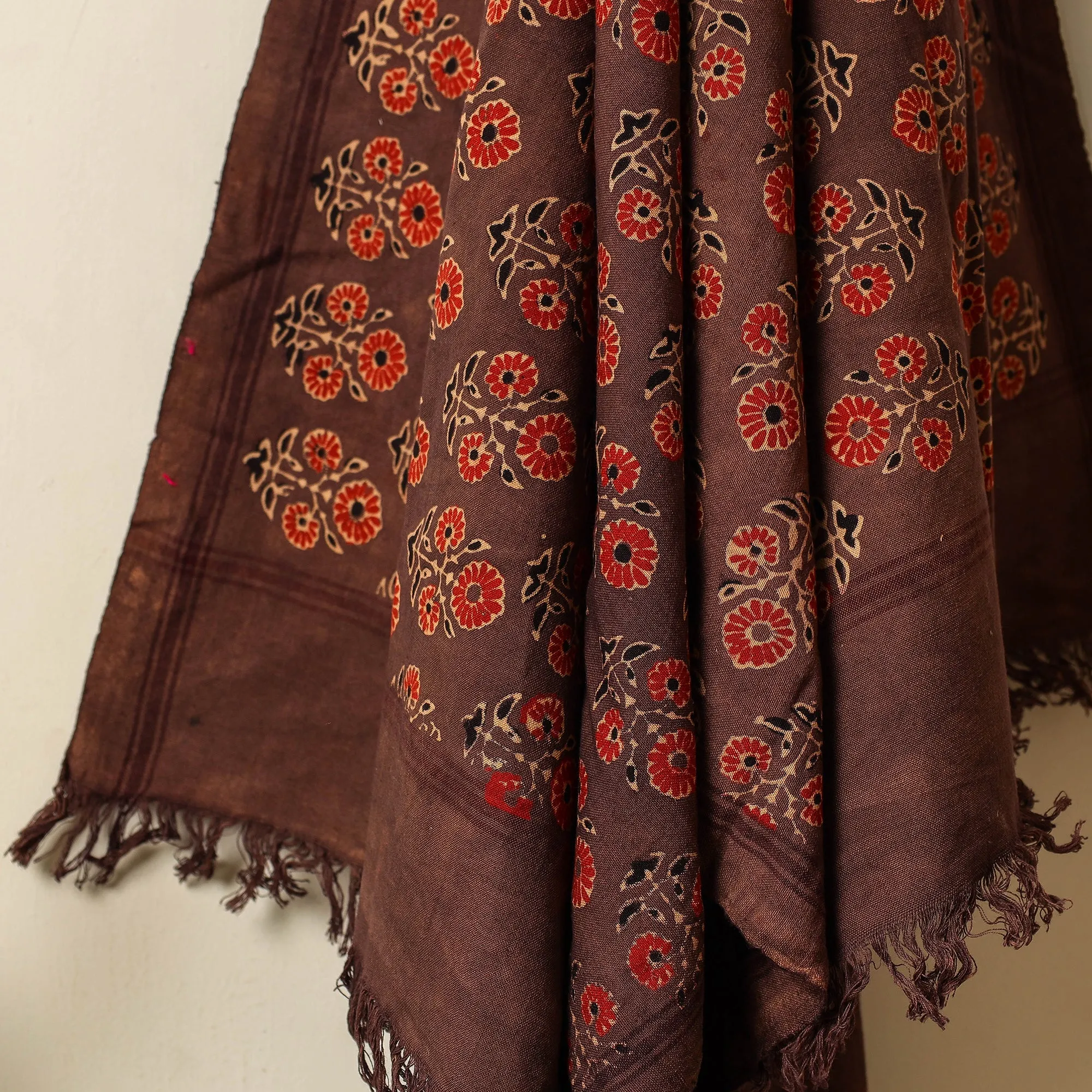 Ajrakh Block Printed Handloom Cotton Towel