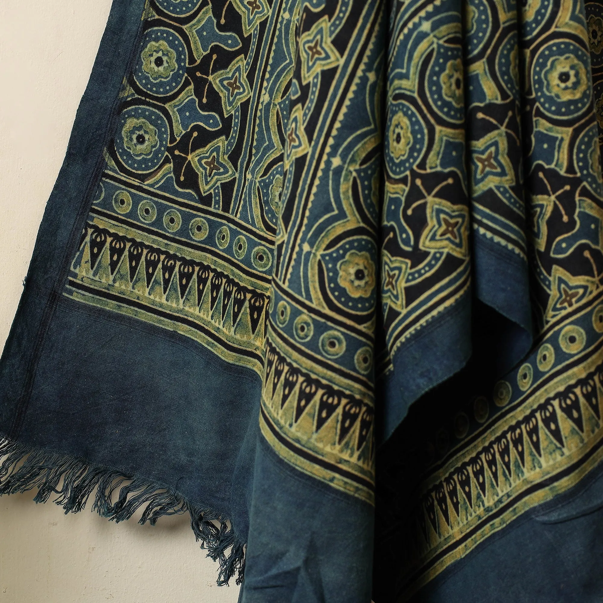 Ajrakh Block Printed Handloom Cotton Towel