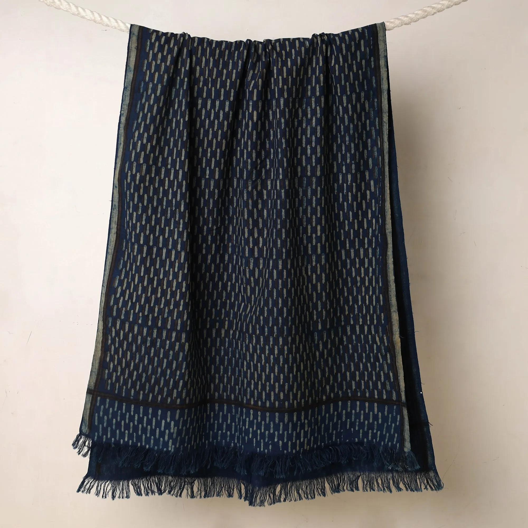 Akola Block Printed Pure Handloom Cotton Towel