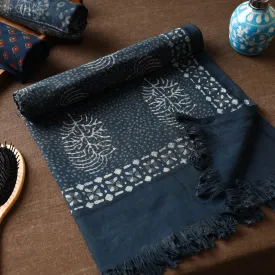 Akola Block Printed Pure Handloom Cotton Towel