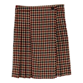 ANALOGIE TAN PLAID SKIRT