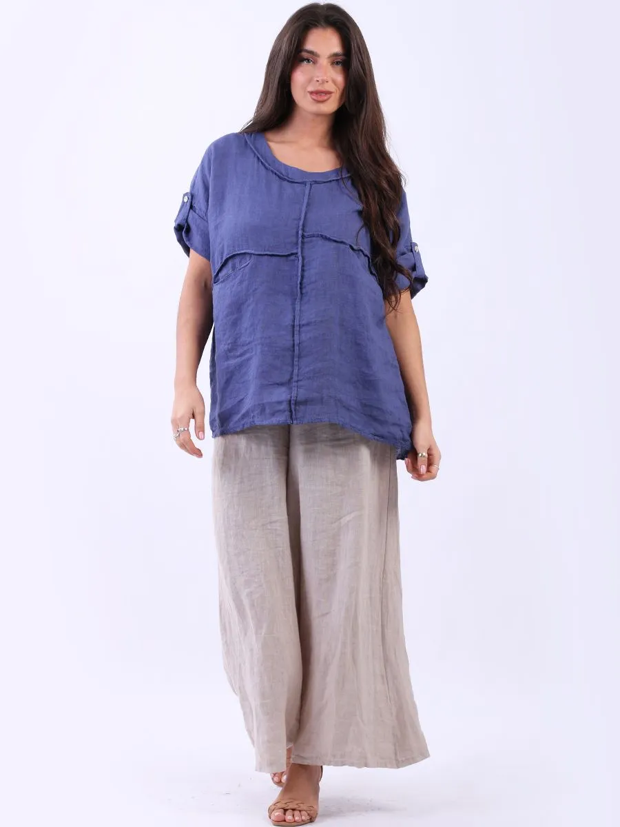 Anne   Kate Italian Civetta Linen Top