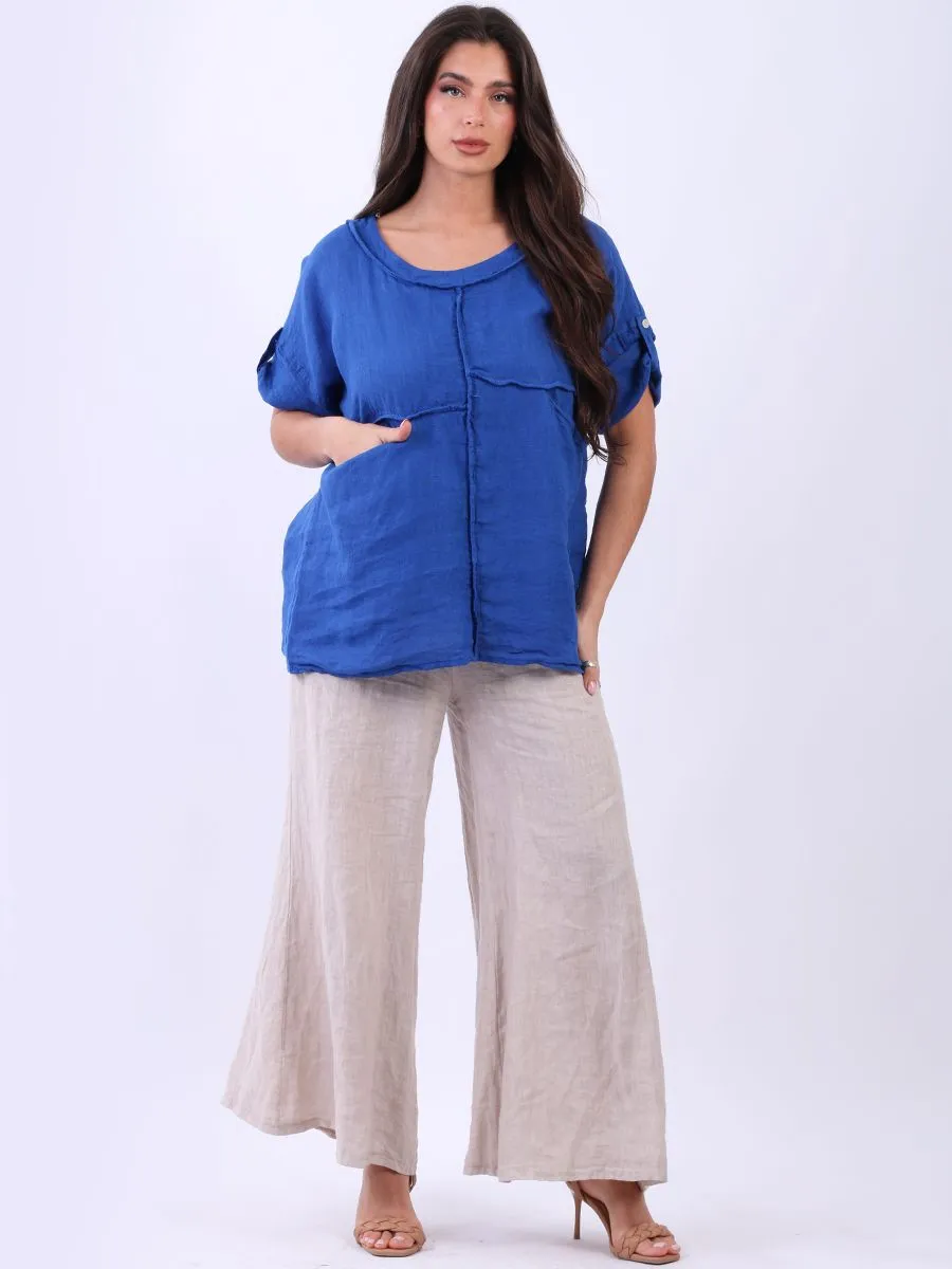 Anne   Kate Italian Civetta Linen Top