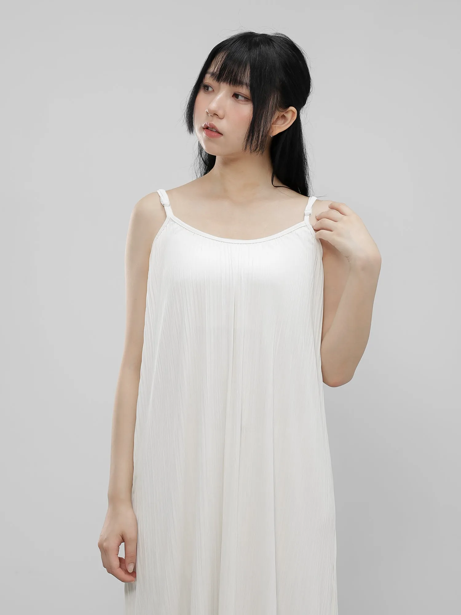 Apphia Pleated Camisole Dress