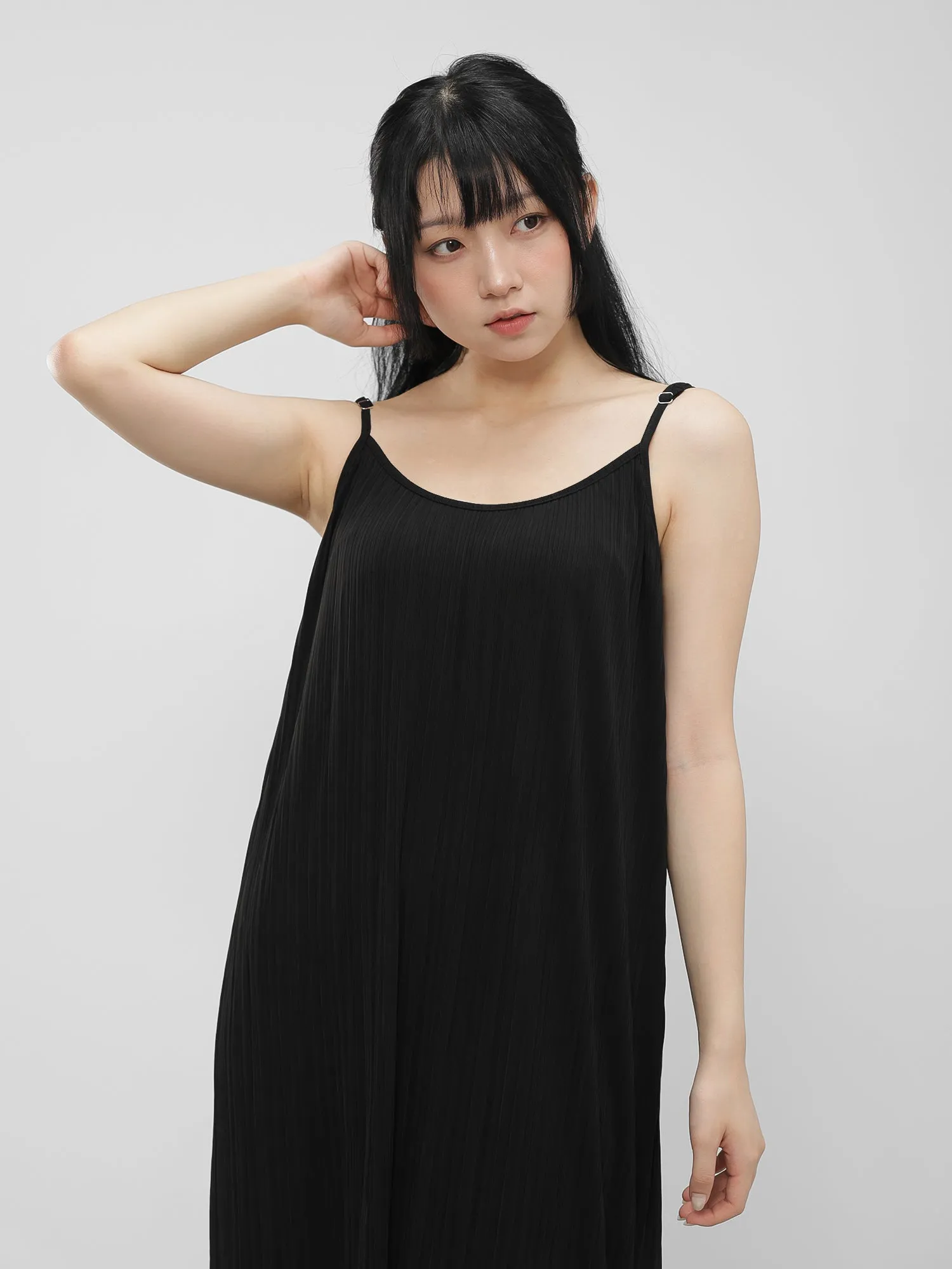 Apphia Pleated Camisole Dress