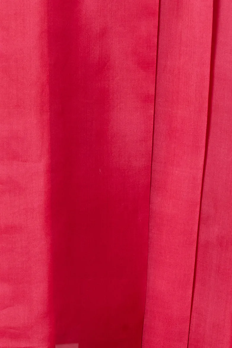 ART DECO fuchsia - pleated silk dress