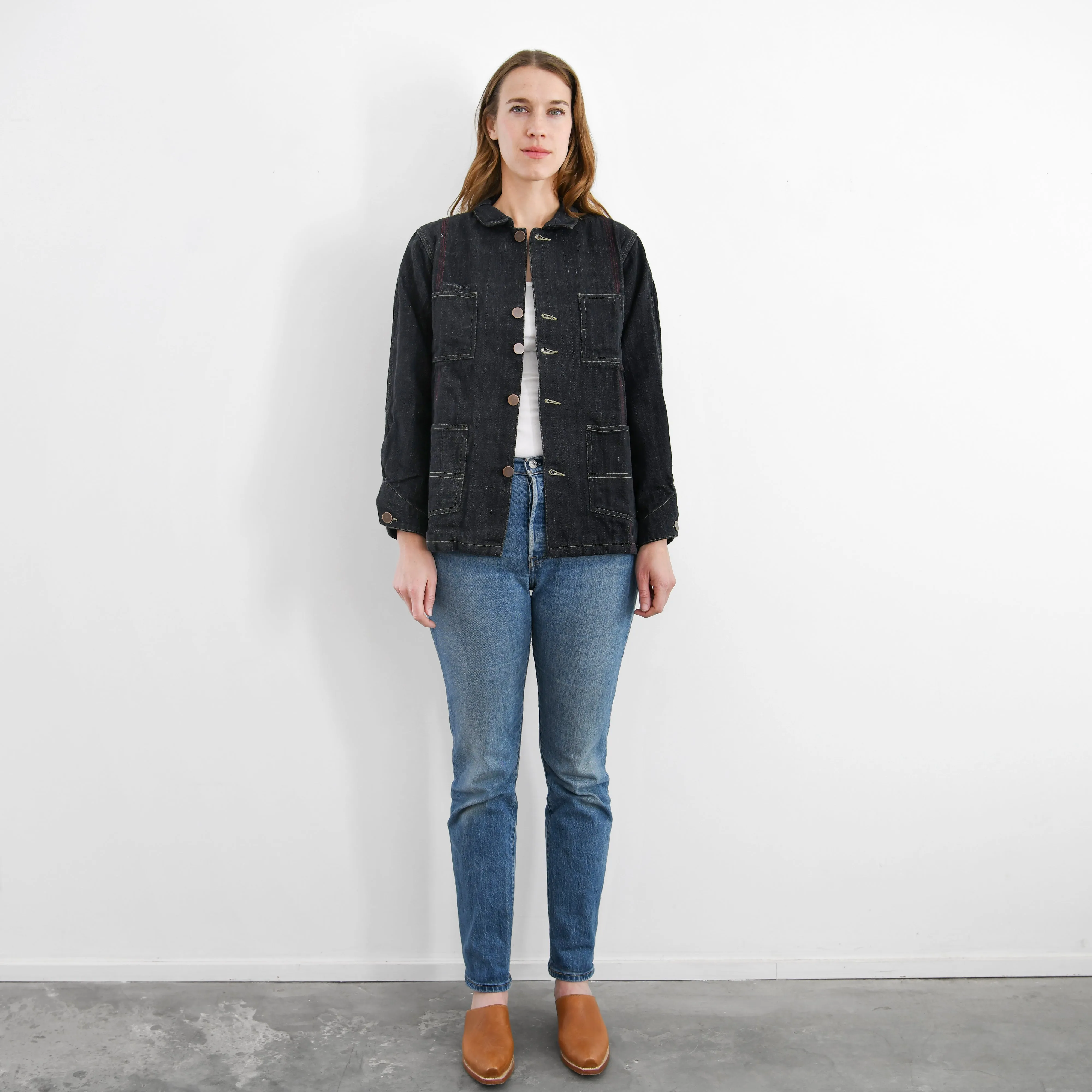 Auntie Oti Black Denim Jacket