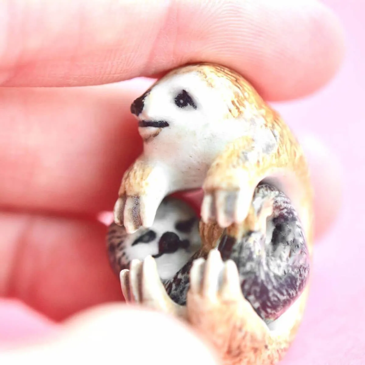 Baby Sloth Ceramic Pendant by Camp Hollow