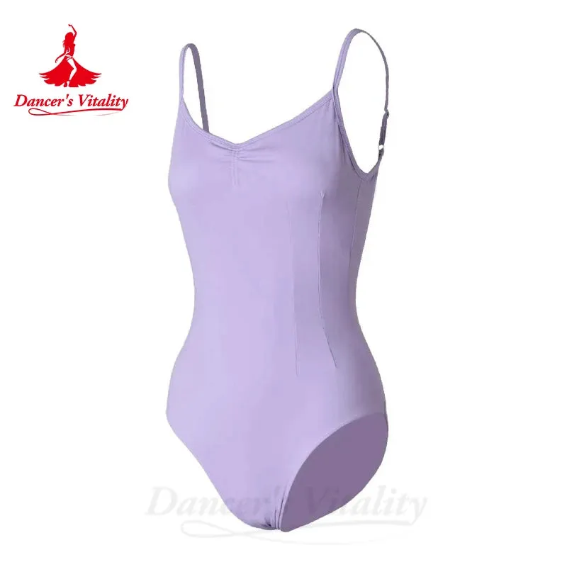 Ballet Dance Leoatds for Women Jumpsuit Suspender Basic Training Suit Art Exam Dance Bodysuit Yoga Gymnastics Ballet Leotards