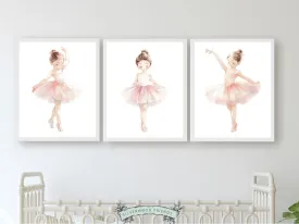 Ballet Dancer Nursery Prints - Set 2