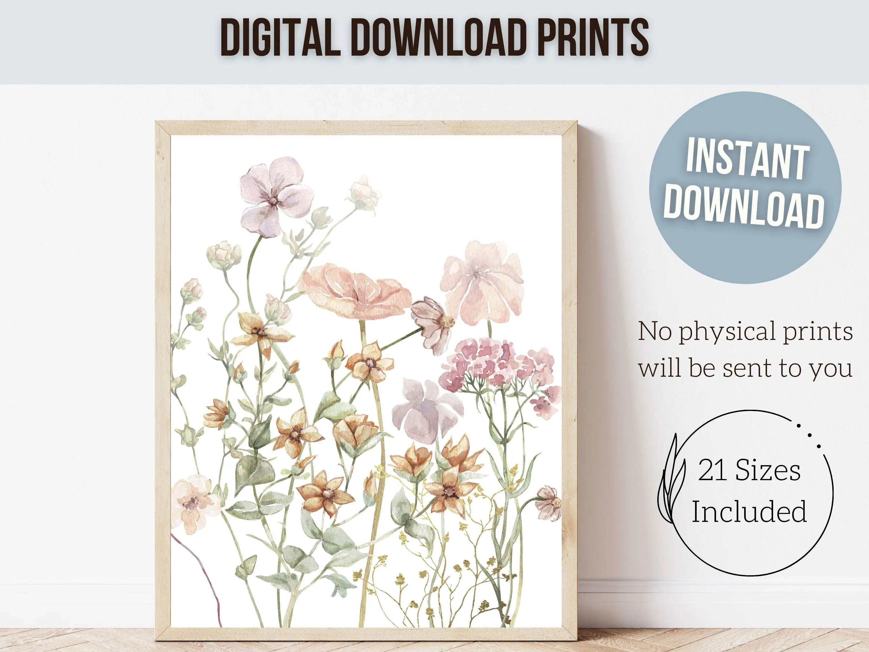 Ballet Wildflower Nursery Prints - Set 2