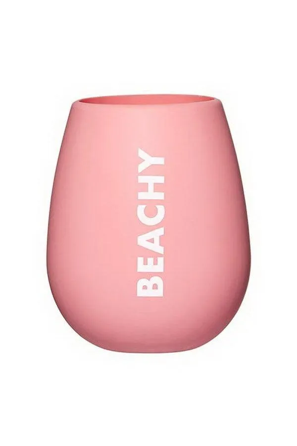 Beachy Silicone Wine Glass