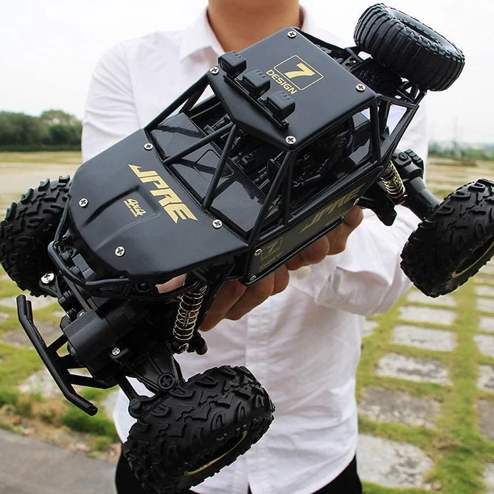 Big Size 1:16 Scale Rock Crawler Remote Control Plastic Racing Car, 4 Wheel Drive Metal Alloy Body Remote Control Rock Climber High Speed Monster Car (Assorted Colour)