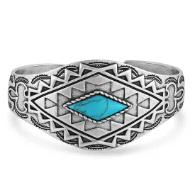 Blanket Statement Turquoise Cuff Bracelet - Montana Silversmiths