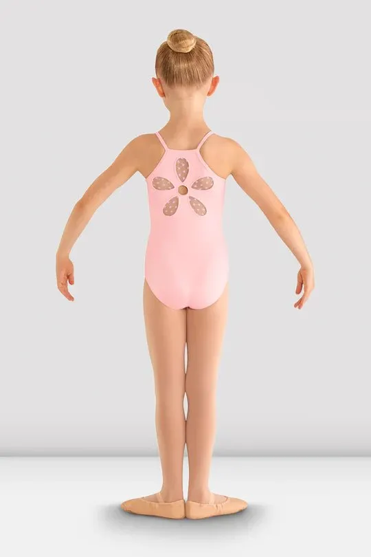 BLOCH CL8097 BEGONIA FLOWER MESH BACK LEOTARD