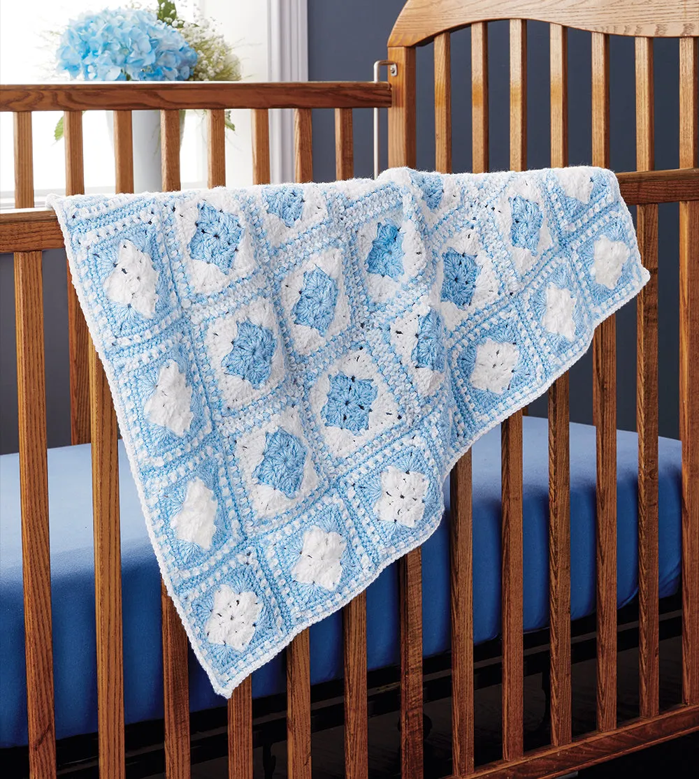 Blue & White Diamonds Blanket