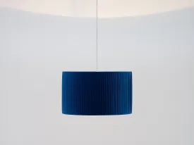 Blue large pleated shade