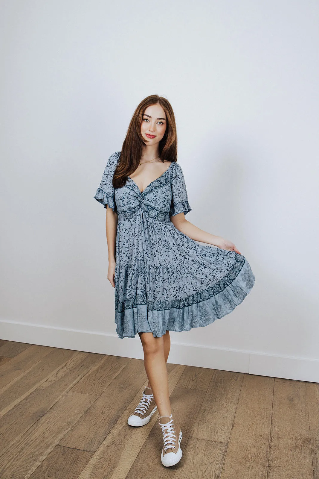 Bluebell Twist Front Dress