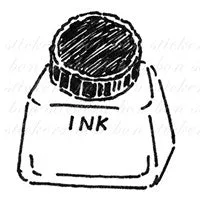 Bonnie Illustration - Stationery Rubber Stamp