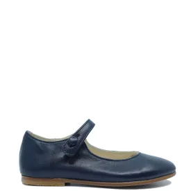 Bonpoint Navy Leather Ella Mary Jane