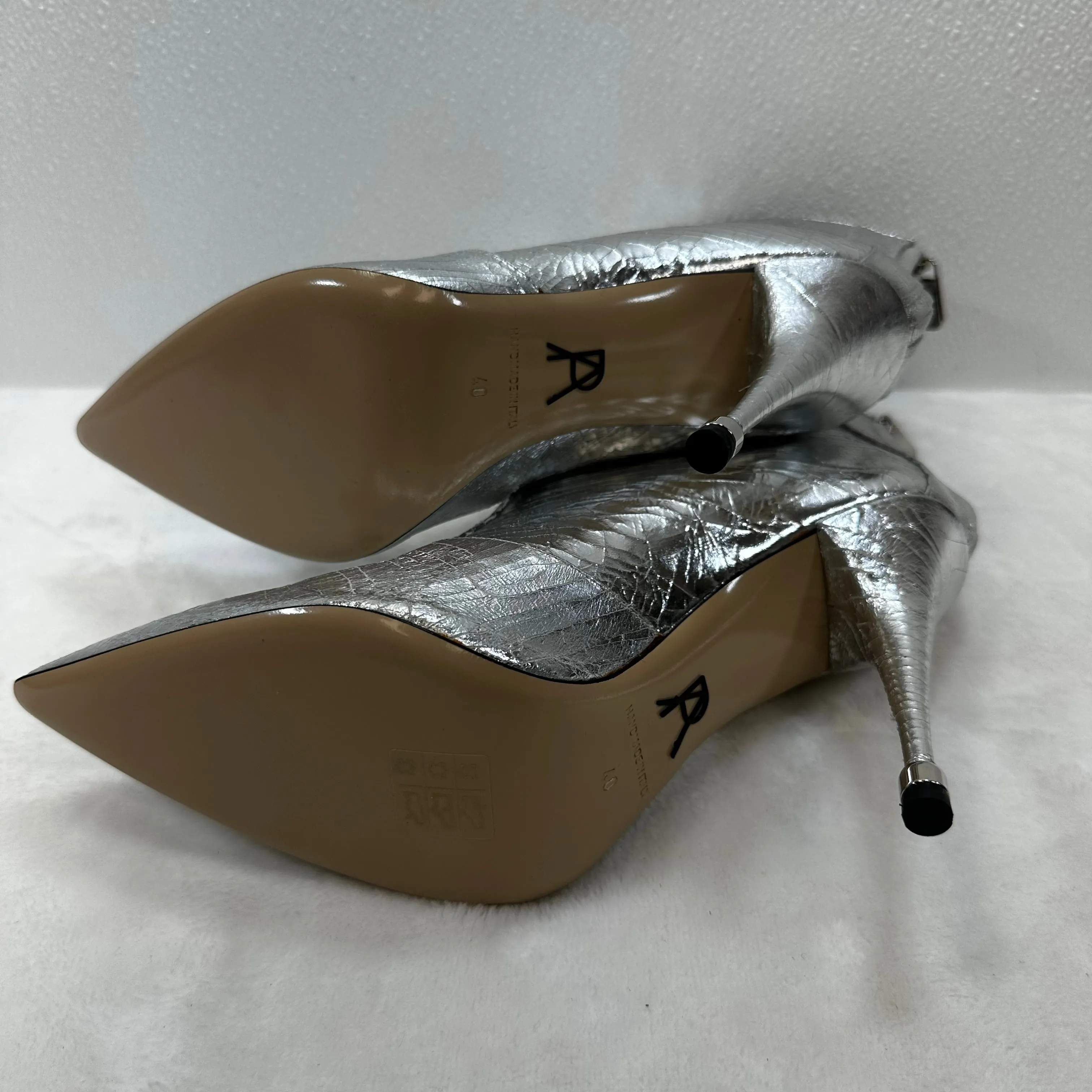 Boots Ankle Heels By PAUL ANDREW In Silver size 40