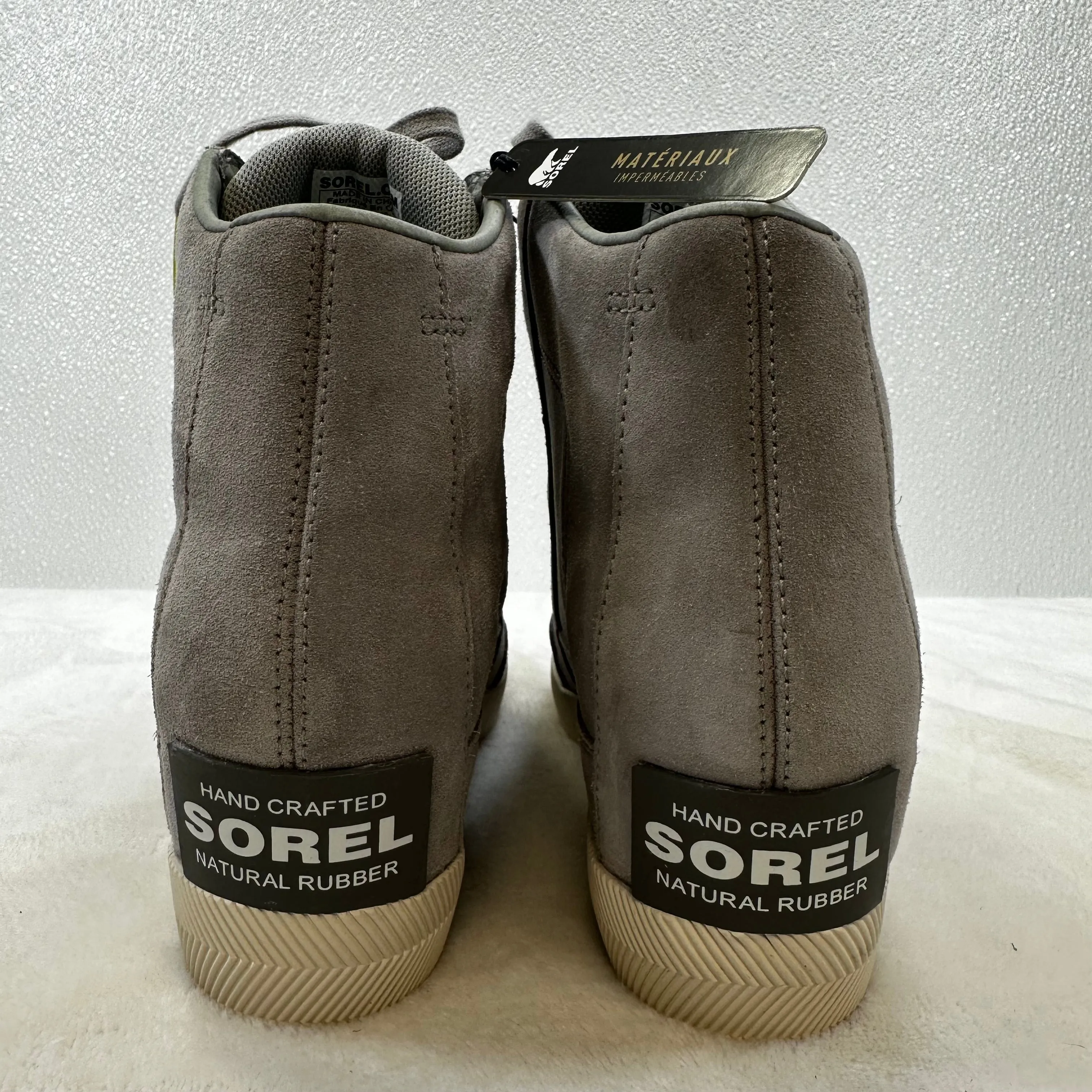 Boots Ankle Heels By Sorel In Grey, Size: 9