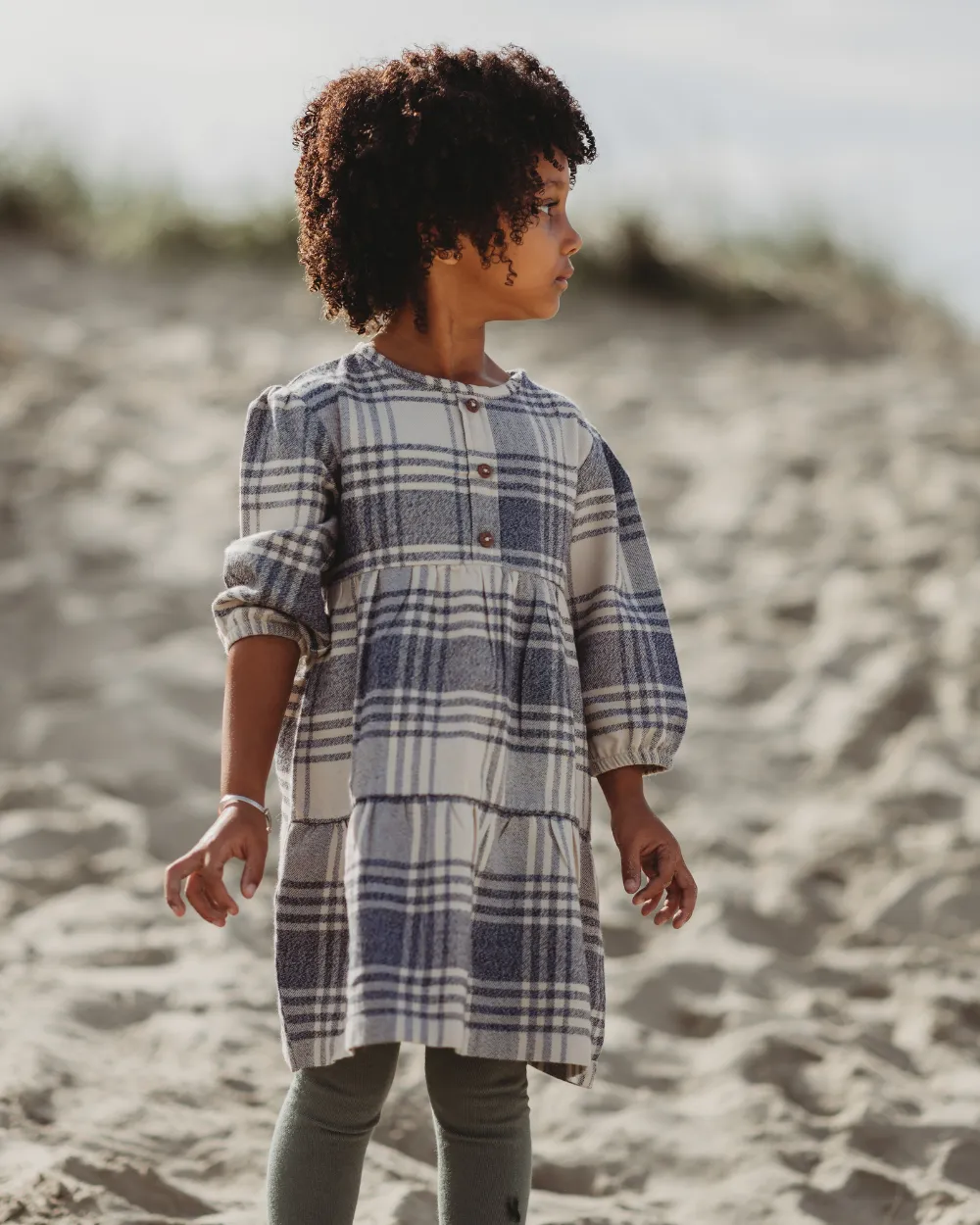 Brushed Check Dress