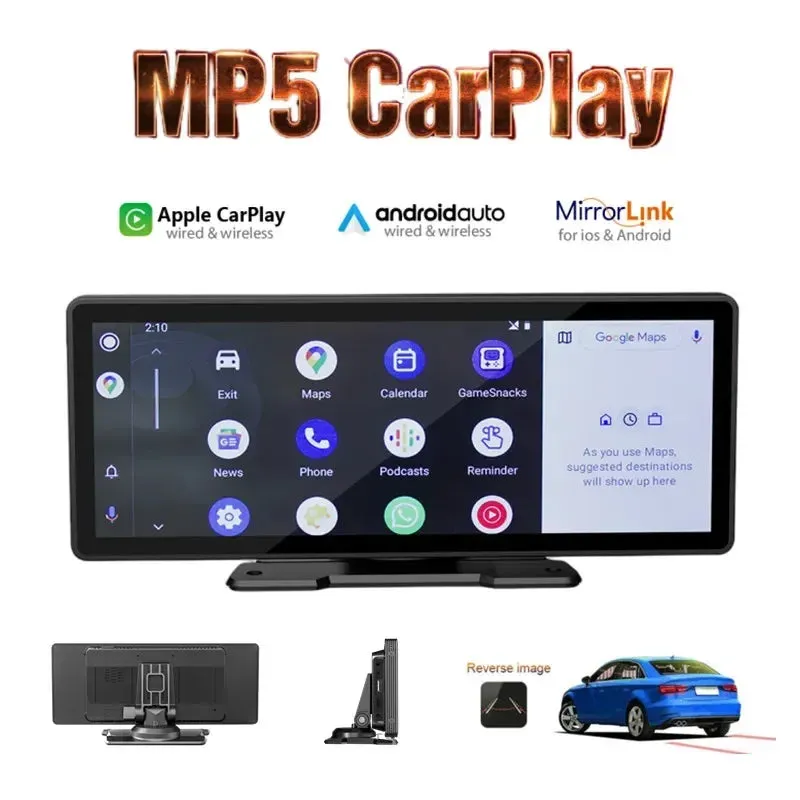 Car Monitor Wireless Carplay / HD Screen Camera  Video Player