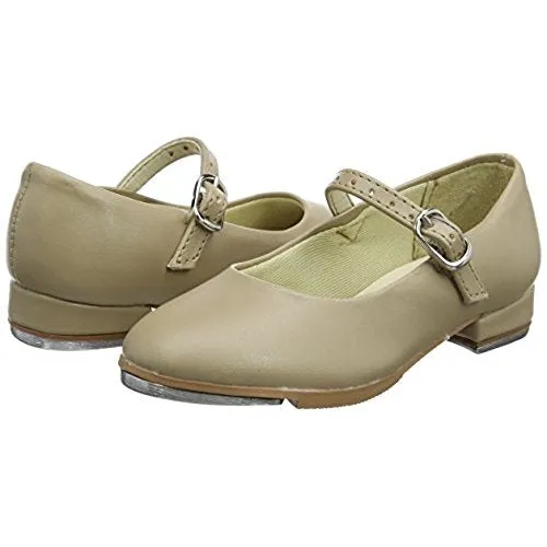 Child TA06 Tan Vegan Mary Jane Tap Shoe