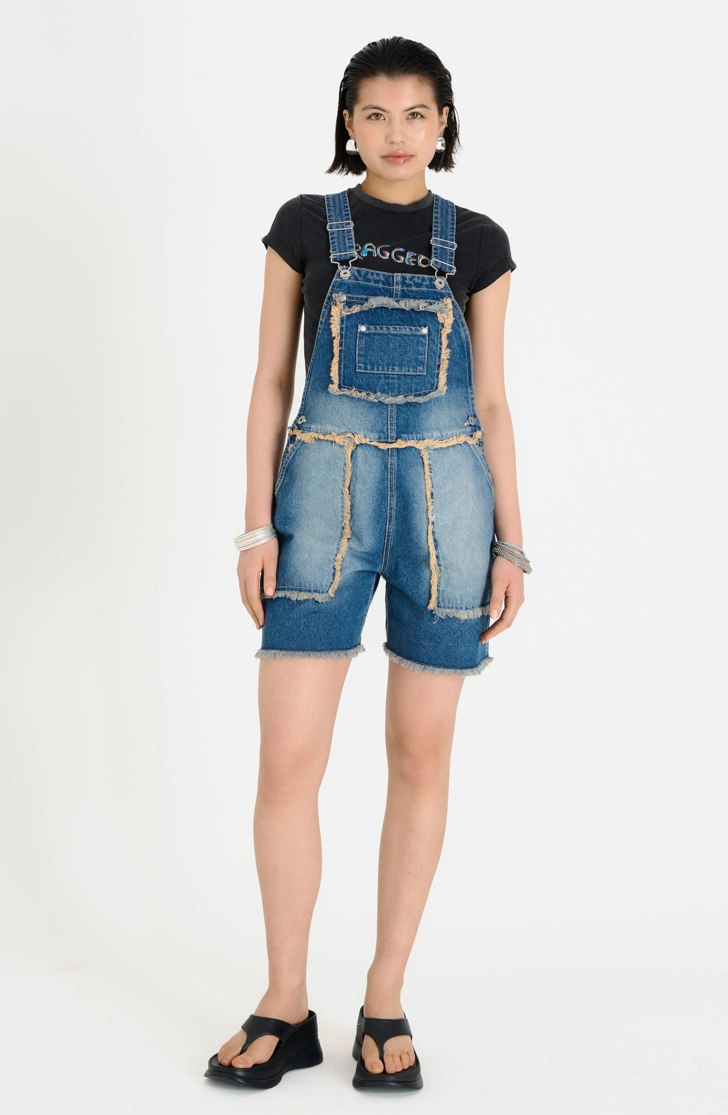 Chroma Dirty Wash Dungaree Short